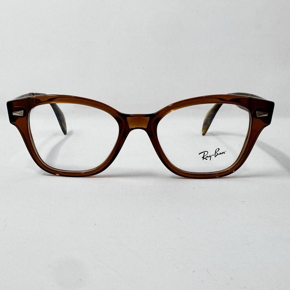 Ray-Ban RB0880 8180 Transparent Brown Eyeglass Frames 52-19-145 New